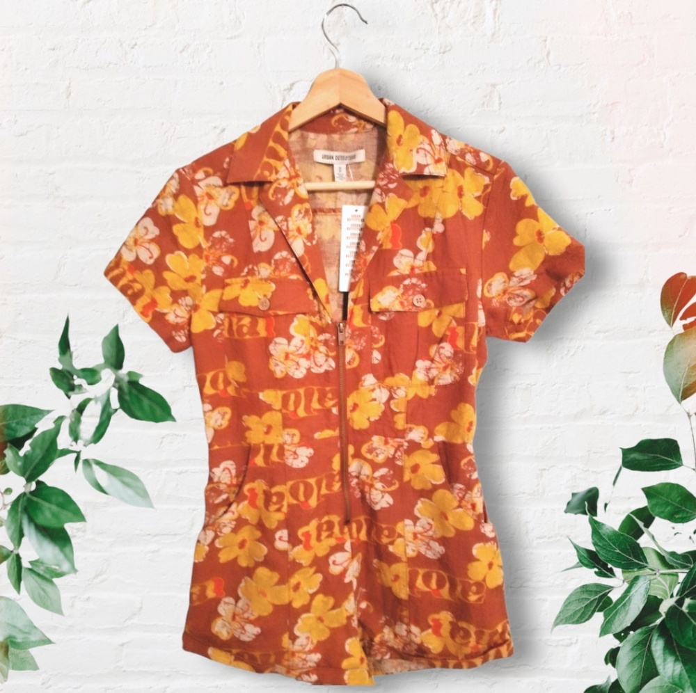 NWT’ Urban Outfitters Redhook Linen Coveralls - Small